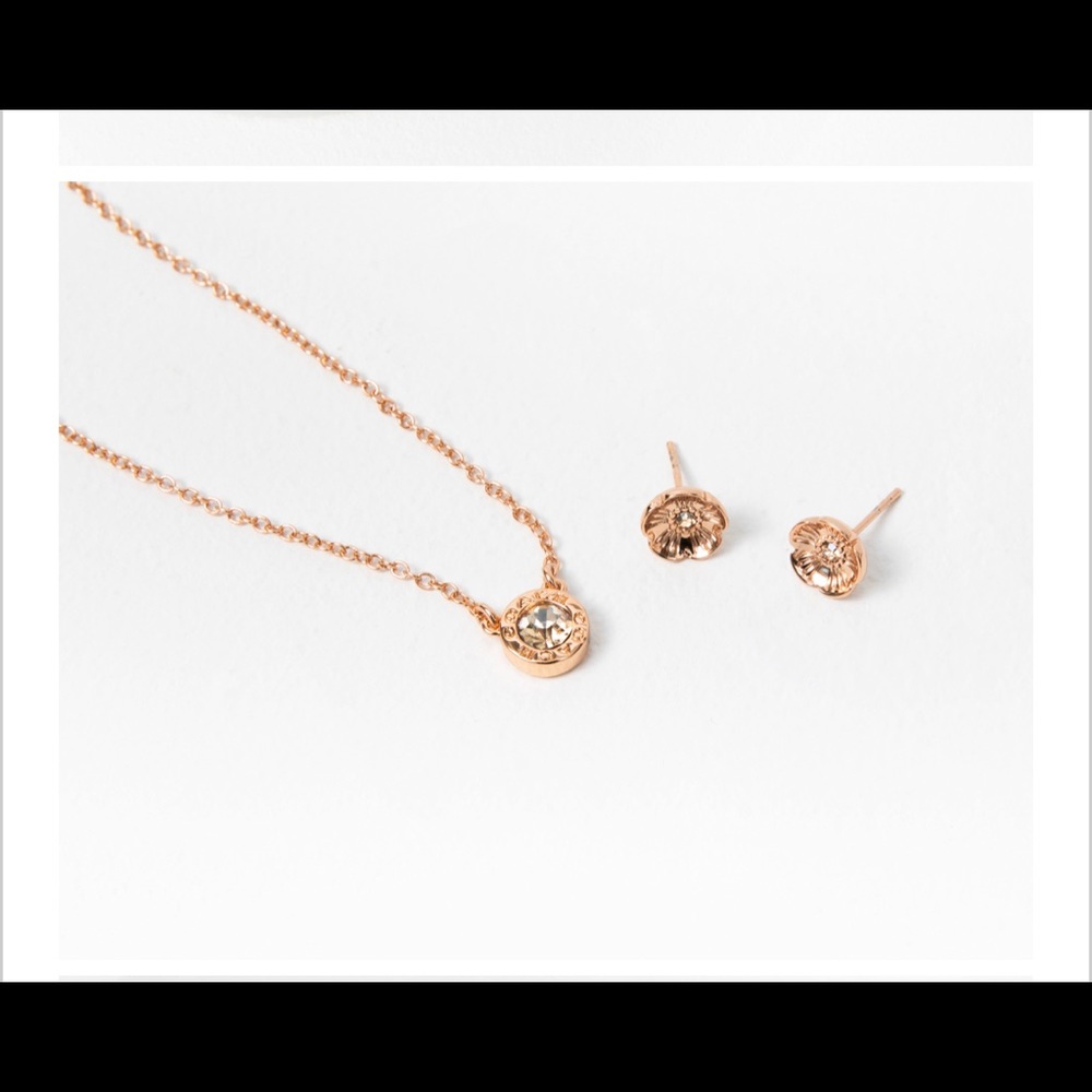 Coach necklace and earring set - Picture 2 of 3